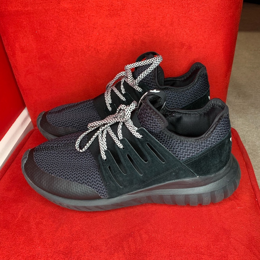 Black Adidas Tubular Radial Sneakers